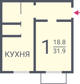 Однокомнатная